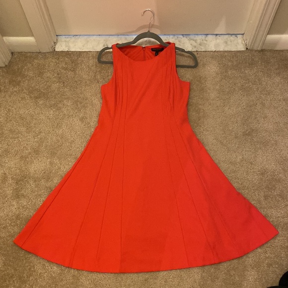 NWT Banana Republic Coral Pleated Dress - Picture 6 of 10